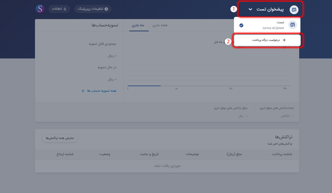 ورود به پنل زرینپال